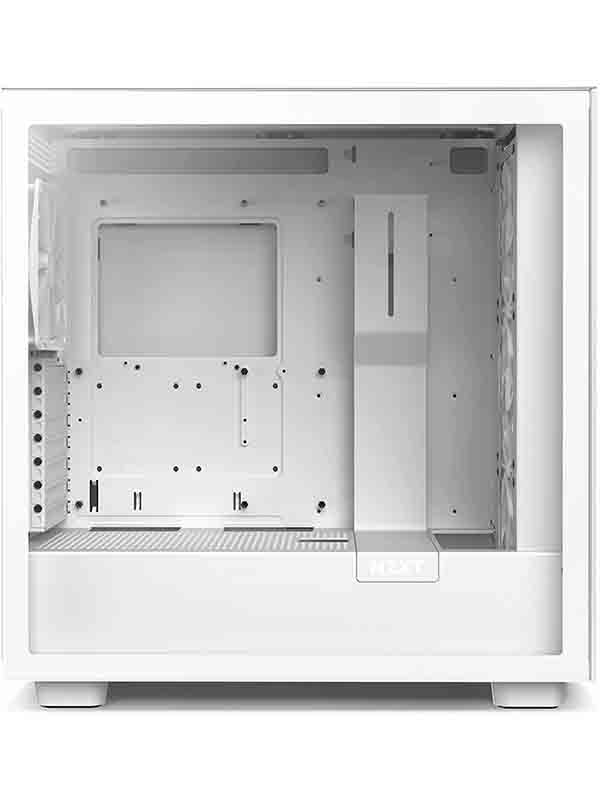 NZXT H7 Elite ATX Mid Tower PC Gaming Case Front I/O USB Type-C Port Quick-Release Tempered Glass Side Panel, White | CM-H71EW-01