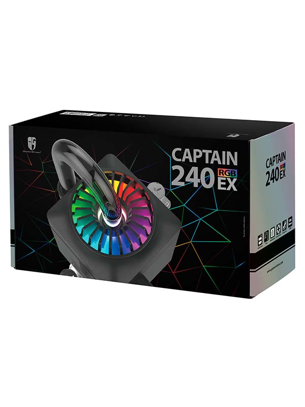 DEEPCOOL Captain 240EX RGB, Liquid CPU Cooler | DP-GS-H12L-CT240RGB
