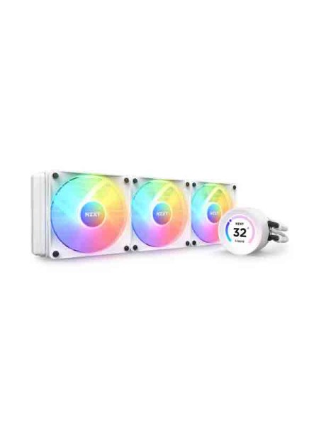 NZXT Kraken Elite 360 RGB 360mm AIO LCD Display CPU Liquid Cooler, White with Warranty | RL-KR36E-W1