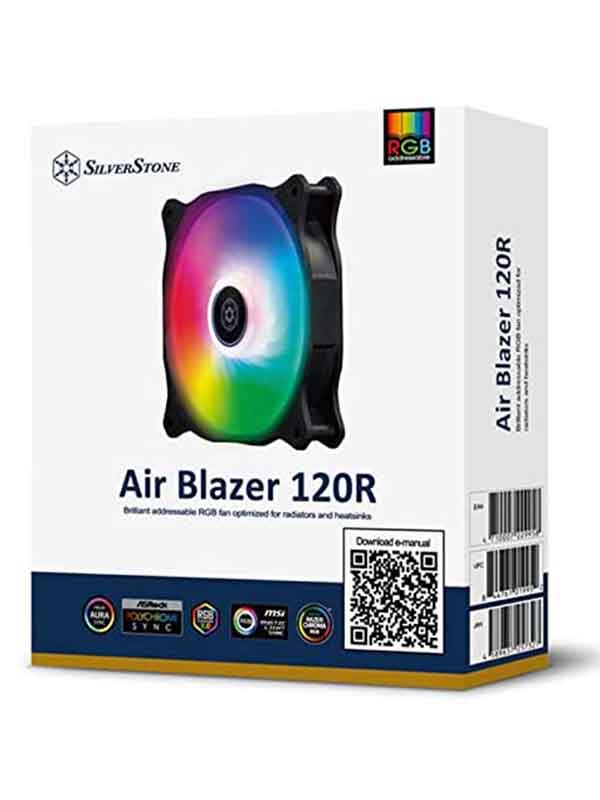 SilverStone AB120R Air Blazer 120R Cooling Fans, Black - SST-AB120R-ARGB