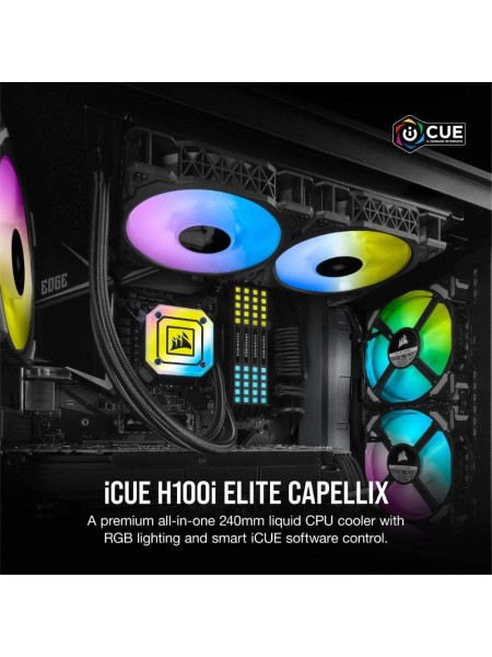 CORSAIR iCUE H100i ELITE CAPELLIX Liquid CPU Cooler