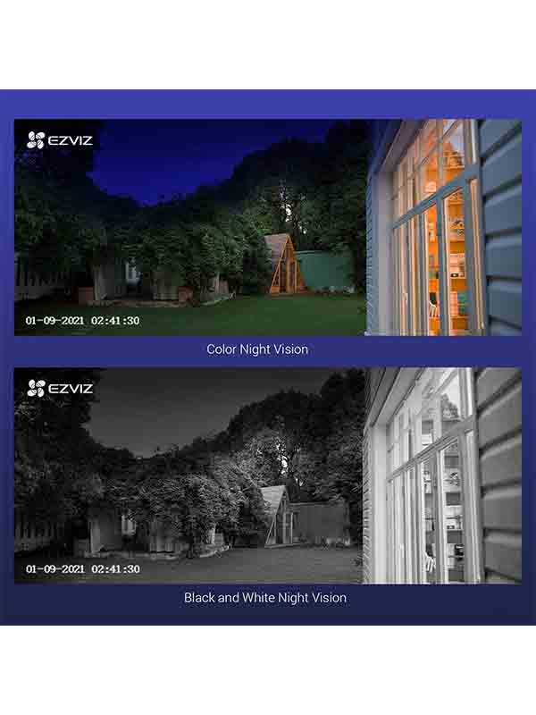 Ezviz BC1-B1 2mp FHD 1920 x 1080 12900mAh Compatible WiFi Outdoor Camera, 1080p security camera CCTV with 365 Days Battery Life, Color Night Vision with Warranty | BC1-B1