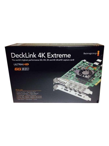 BLACKMAGIC DeckLink 4K Extreme 12G Capture and Playback Card with Warranty | BDLKHDEXTR4K12G