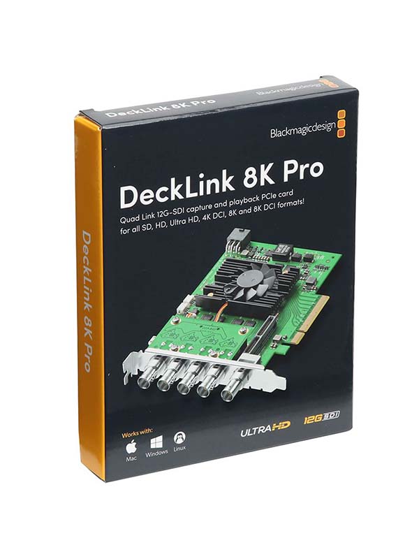 BLACKMAGIC DeckLink 8K Pro Cinema Capture Card with Warranty | BDLKHCPRO8K12G