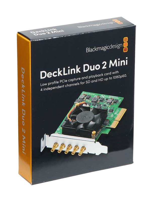BLACKMAGIC DeckLink Duo 2 Mini Capture and Playback Card with Warranty | BDLKDUO2LP
