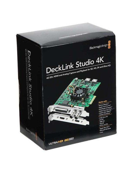 BLACKMAGIC DeckLink Studio 4K Capture and Playback Card with Warranty | BDLKSTUDIO4K