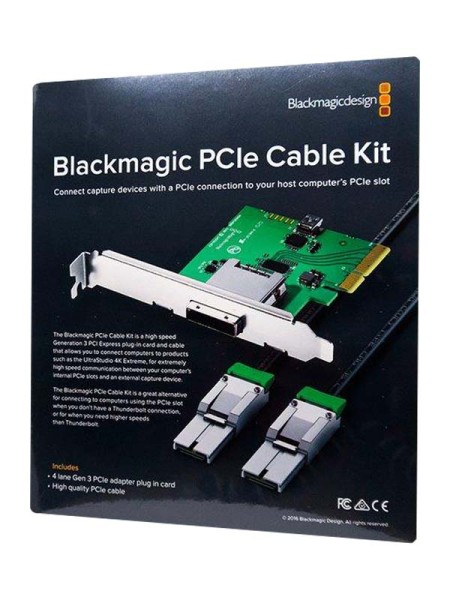 BLACKMAGIC PCIe Cable Kit for UltraStudio 4K Extreme with Warranty | BDLKULSR4KEXTSPK