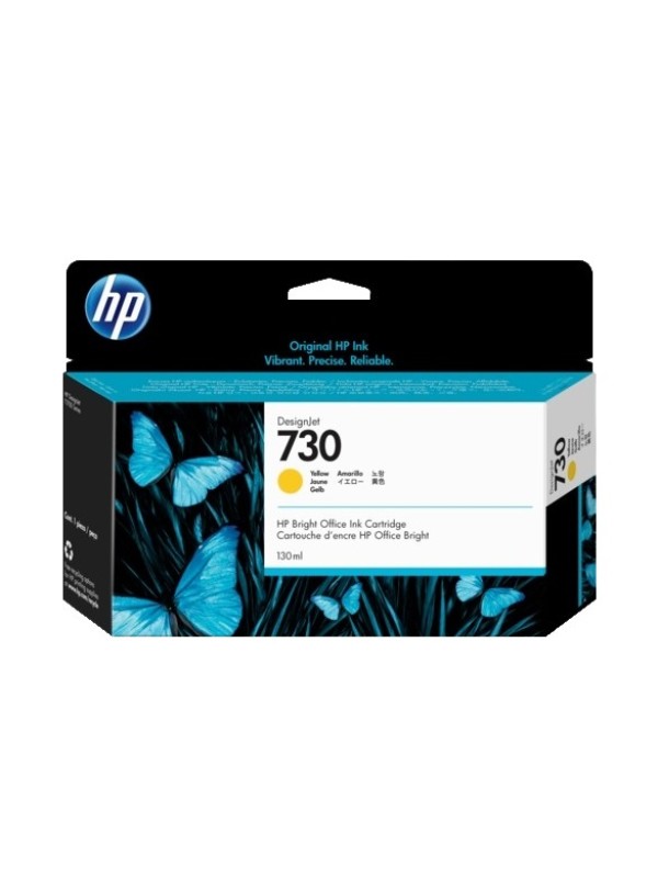 HP 730 Yellow 130ml DesignJet Ink Cartridge | HP 730 Yellow