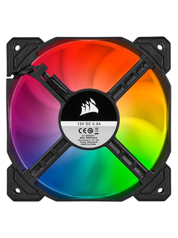 CORSAIR iCUE SP120 RGB PRO Performance 120mm Triple Fan Kit with Lighting Node CORE | CO-9050094-WW
