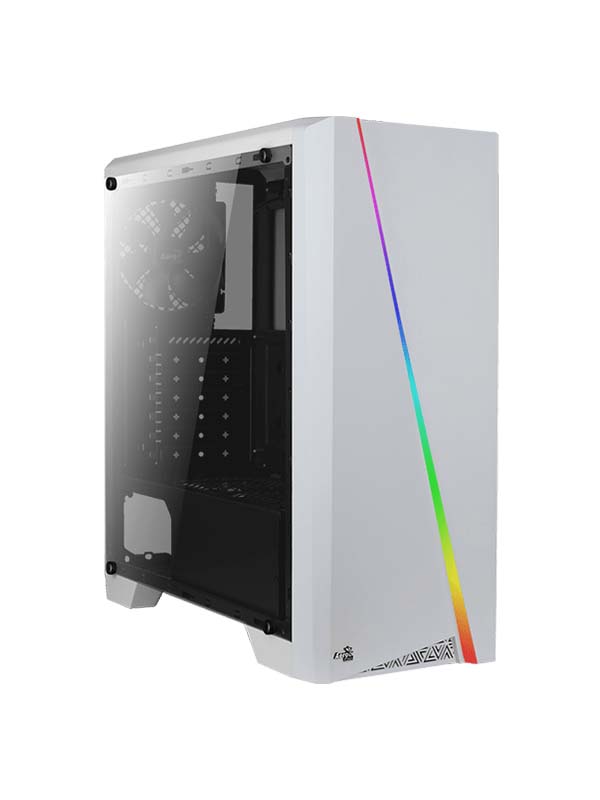 AeroCool Cylon Tempered Glass RGB MID Tower – White | 4718009152342