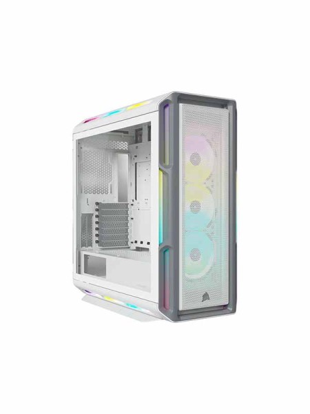 Corsair iCUE 5000T RGB Tempered Glass Mid-Tower ATX PC Case, White with Warranty 