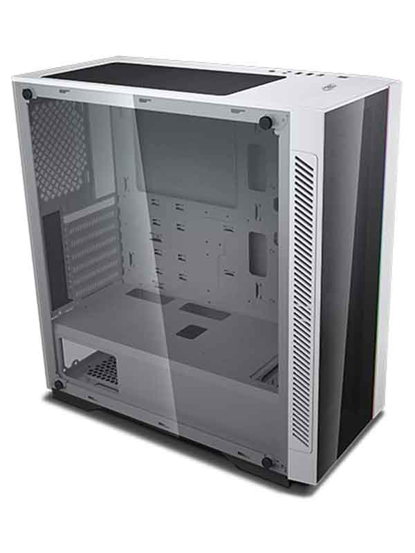 DeepCool Matrexx 55 V3 ADD-RGB WH 3F Tempered Glass Mid-Tower Computer Case, White - DP-ATX-MATREXX55V3-AR-WH-3F