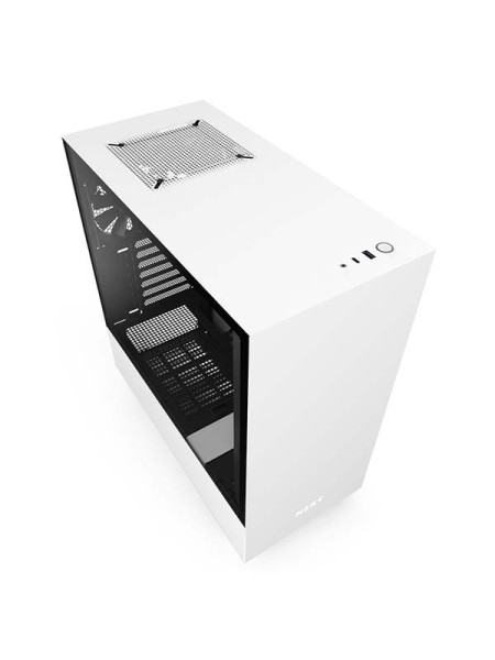NZXT H510 Compact Mid-Tower with Tempered Glass Case | CA-H510B-W1