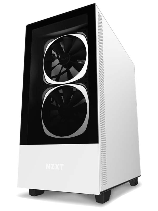 NZXT H510 Elite RGB ATX Mid Tower Case Tempered Glass Including AER RGB 2 Fans - Black | CA-H510E-