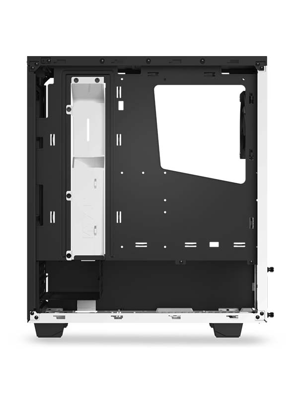 NZXT S340 Steel Compact ATX Mid-Tower Case with Tempered Glass | CA-S340W-W1