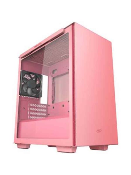 Deepcool MACUBE 110 4 Slots, USB3.0 x 2, Audio x 1, Micro-ATX Tempered Glass Computer Case, Pink - R-MACUBE110-PRNGM1N-A-1