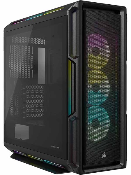 Corsair iCUE 5000T RGB Tempered Glass Mid-Tower ATX PC Case, Black with Warranty 