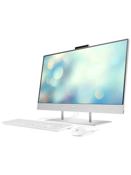 HP 27-DP1002NH All In One Desktop, 27inch FHD Display, 11th Gen Intel Core i7-1165G7 Processor, 8GB RAM, 256GB SSD, Intel Iris Xe Graphics, DOS, Silver Keyboard & Mouse with Warranty | hp dp1002nh