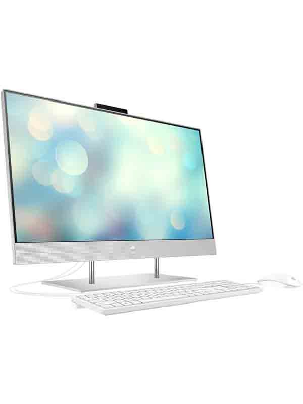 HP 27-DP1002NH All In One Desktop, 27inch FHD Display, 11th Gen Intel Core i7-1165G7 Processor, 8GB RAM, 256GB SSD, Intel Iris Xe Graphics, DOS, Silver Keyboard & Mouse with Warranty | hp dp1002nh