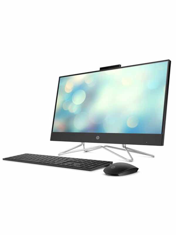 HP All-in-One PC 24-DF1005NH, 11th Gen Intel Core i5-1135G7, 8GB RAM, 256GB SSD, Intel IrisXe Integrated Graphics, 23.8″ FHD IPS Display with HD Camera, DOS, Black | HP DF1005NH