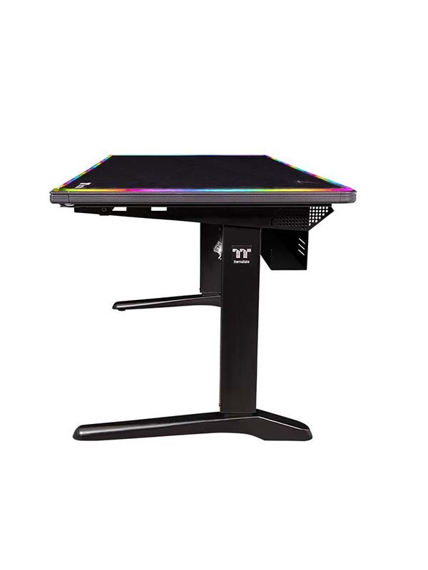 Thermaltake Level 20 RGB Battlestation Electric Height Adjustable Gaming Computer Desk, RGB LED Lighting, Tt RGB Plus Ecosystem & Razer Chroma Sync Compatible | GGD-LBS-BKEIRX-01