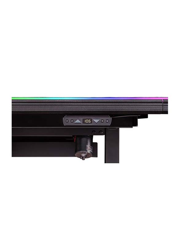 Thermaltake Level 20 RGB Battlestation Electric Height Adjustable Gaming Computer Desk, RGB LED Lighting, Tt RGB Plus Ecosystem & Razer Chroma Sync Compatible | GGD-LBS-BKEIRX-01