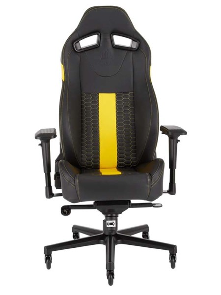 CORSAIR T2 ROAD WARRIOR Gaming Chair — Black/Yellow | CF-9010010-WW