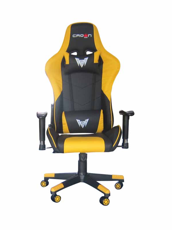 Crown CMGC-0914-Y Gaming Chair, Yellow 