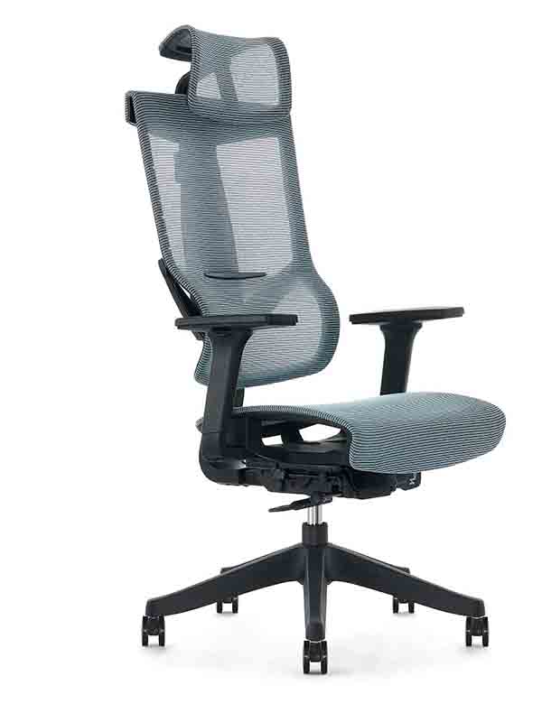 Aero Mesh Ergonomic Chair, Premium Office & Computer Chair with Multi-Adjustable Features by Navodesk, Space Blue - Navodesk AERO-MESH-SPBL
