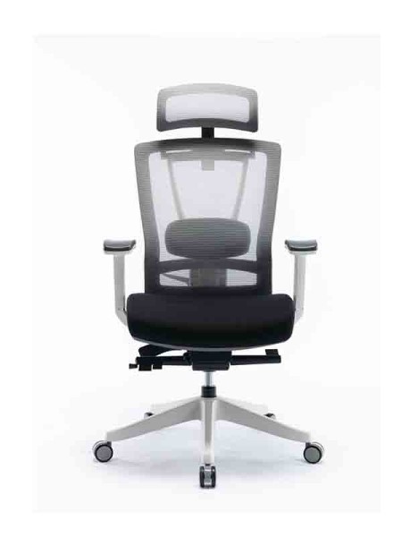 Navodesk HALO Chair Premium Ergonomic Gaming & Office Chair with Multi Adjustable Features, Black & White with Warranty