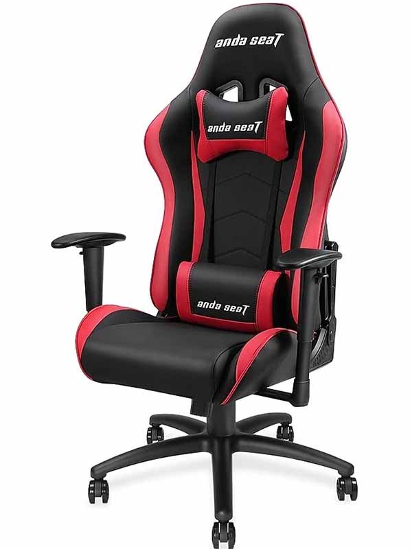 Anda Seat Axe Series Racing Style High Back Gaming Chair, Black & Red | AD5-01-BR-PV