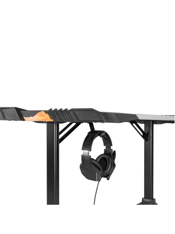 Skilltech SH GMD01 2 Deluxe RGB Lighting Gaming Desk With Steel Frame | SH GMD01 2