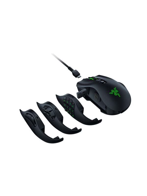RAZER NAGA PRO Gaming Mouse, up to 20 PROGRAMMABLE BUTTONS, 150 Hours Battery Life | RZ01-03420100-R3G1