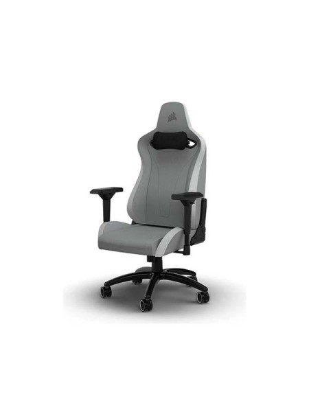 CORSAIR TC200 Fabric Gaming Chair, Standard Fit, Soft Fabric Exterior, 4D Armrests, Light Grey | CF-9010048-WW