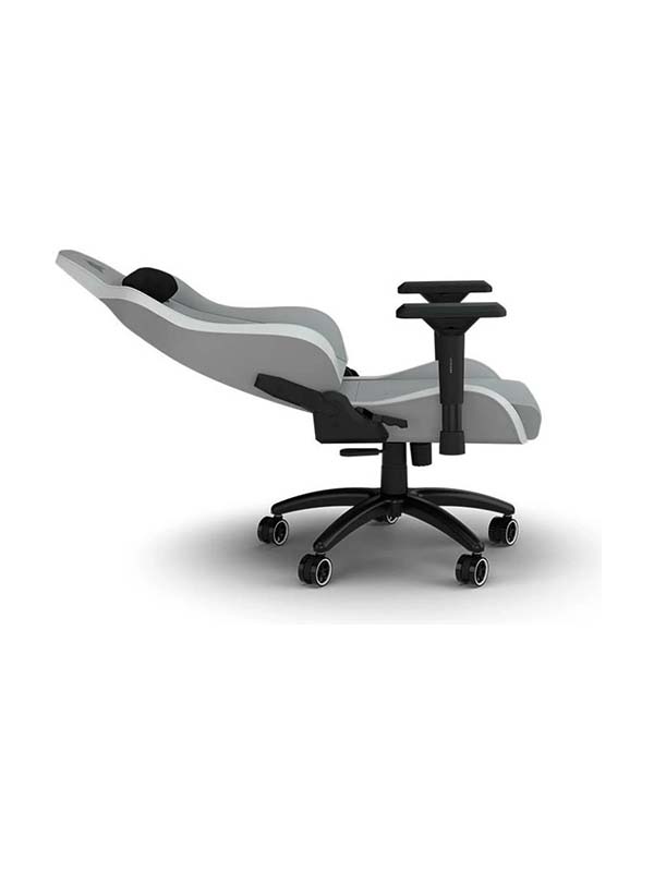 CORSAIR TC200 Fabric Gaming Chair, Standard Fit, Soft Fabric Exterior, 4D Armrests, Light Grey | CF-9010048-WW