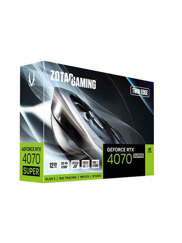 Zotac Gaming GeForce RTX 4070 SUPER Twin Edge 12GB GDDR6X Graphics Card with Warranty, ZT-D40720E-10M