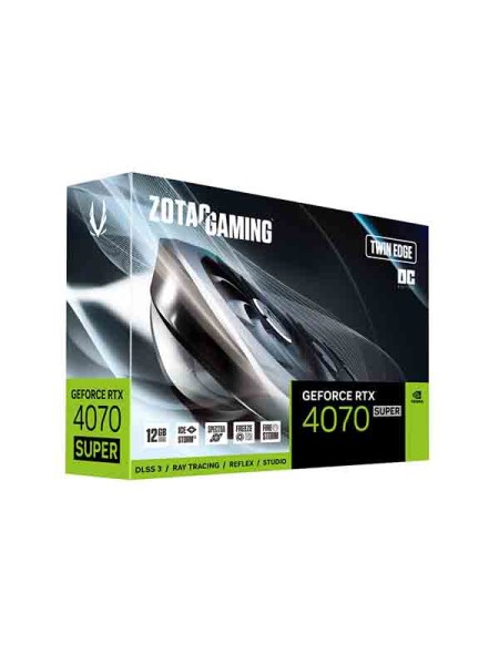 Zotac Gaming GeForce RTX 4070 SUPER Twin Edge OC 12GB GDDR6X Graphics Card with Warranty, ZT-D40720H-10M