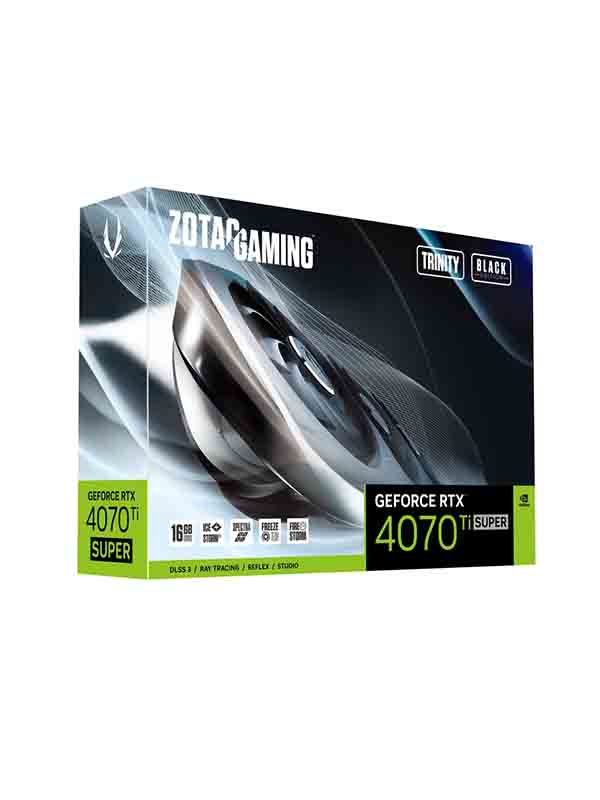 Zotac Gaming GeForce RTX 4070 Ti SUPER Trinity Black Edition 16GB GDDR6X Graphics Card with Warranty, ZT-D40730D-10P