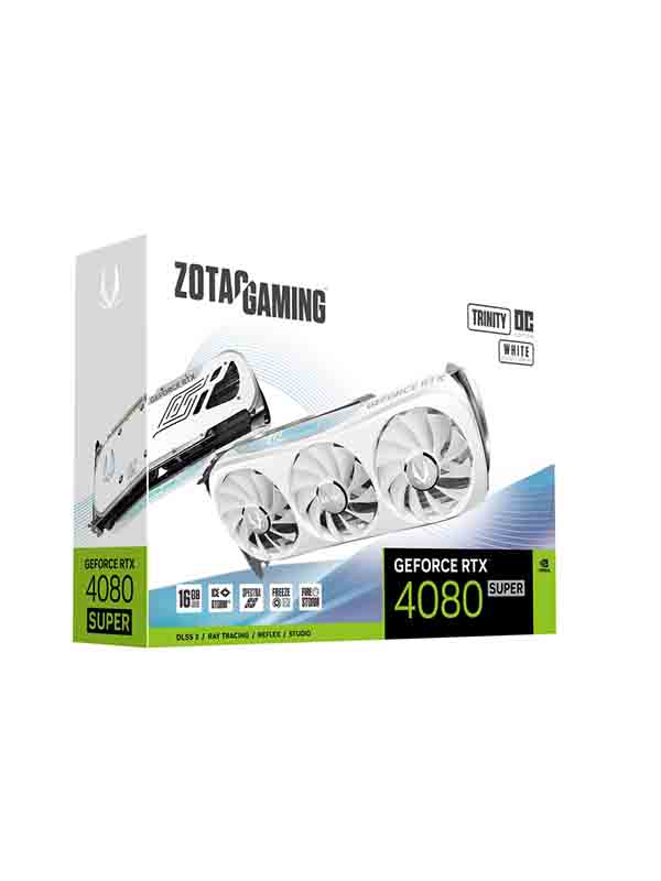 Zotac Gaming GeForce RTX 4080 SUPER Trinity OC White Edition 16GB GDDR6X Graphics Card with Warranty, ZT-D40820Q-10P