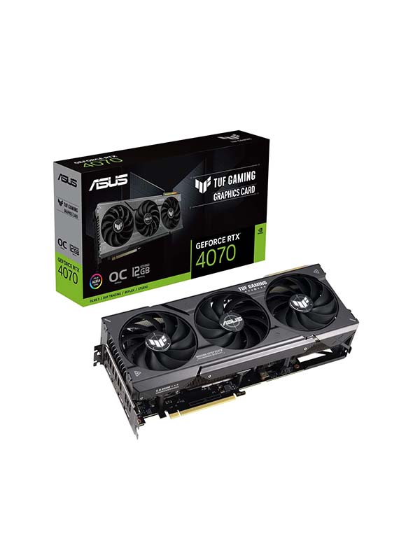 Asus TUF Gaming GeForce RTX 4070 12GB GDDR6X OC Edition Gaming Graphics Card | 90YV0IZ0-M0NA00