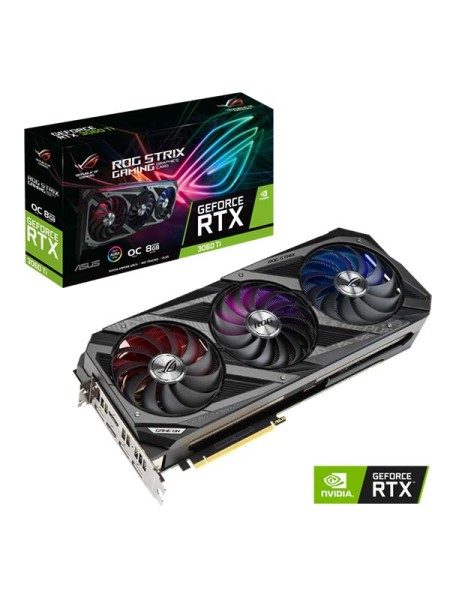 ASUS ROG Strix GeForce RTX 3060 Ti OC 8GB GDDR6 buffed-up design with chart-topping thermal performance | ROG-STRIX-RTX3060TI-O8G-GAMING