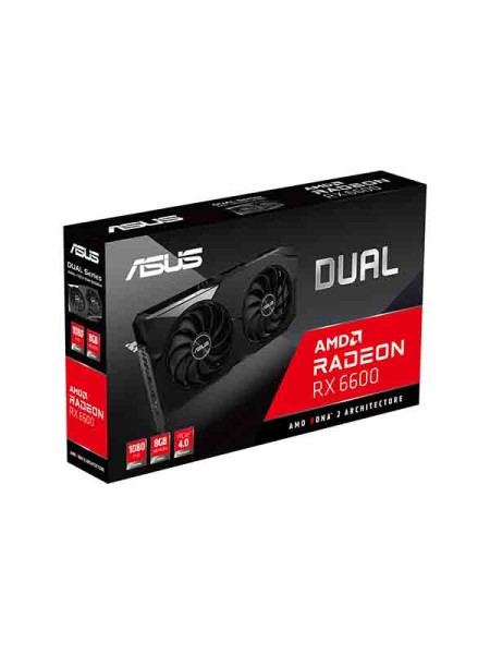 ASUS RX 6600 AMD RADEON DUAL 8GB GDDR6 Graphics Ca