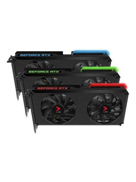 PNY GeForce RTX 3060 Ti 8GB XLR8 Gaming REVEL EPIC-X RGB Dual Fan (LHR) | VCG3060T8LDFXPPB