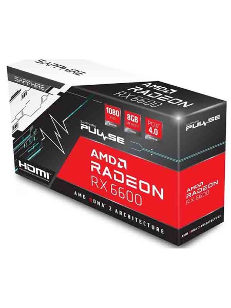 Sapphire Pulse AMD Radeon RX 6600 Graphics Card  8GB GDDR6 HDMI , 3x DisplayPort, 11310-01-20G