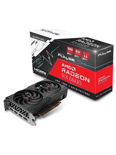 Sapphire Pulse AMD Radeon RX 6600 Graphics Card  8GB GDDR6 HDMI , 3x DisplayPort, 11310-01-20G
