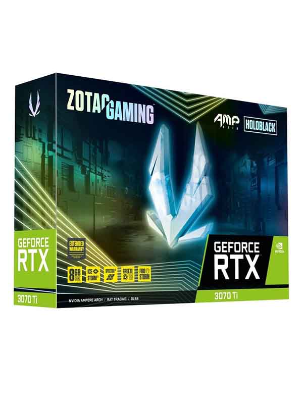 Zotac Gaming GeForce RTX 3070 Ti AMP Holo 8GB GDDR6X 256Bit Gaming Graphic Card - ZT-A30710F-10P