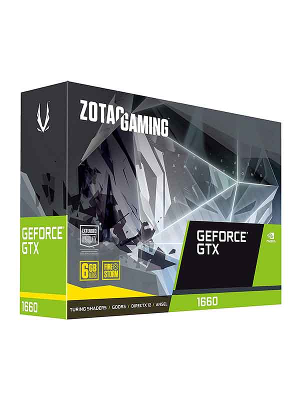 Zotac Gaming GeForce GTX 1660 Twin Fan 6GB GDDR5 Gaming Graphics Card - ZT-T16600K-10M