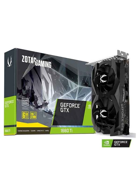 Zotac Gaming GeForce GTX 1660 Ti 6GB GDDR6 Twin Fan Gaming Graphics Card - ZT-T16610F-10L