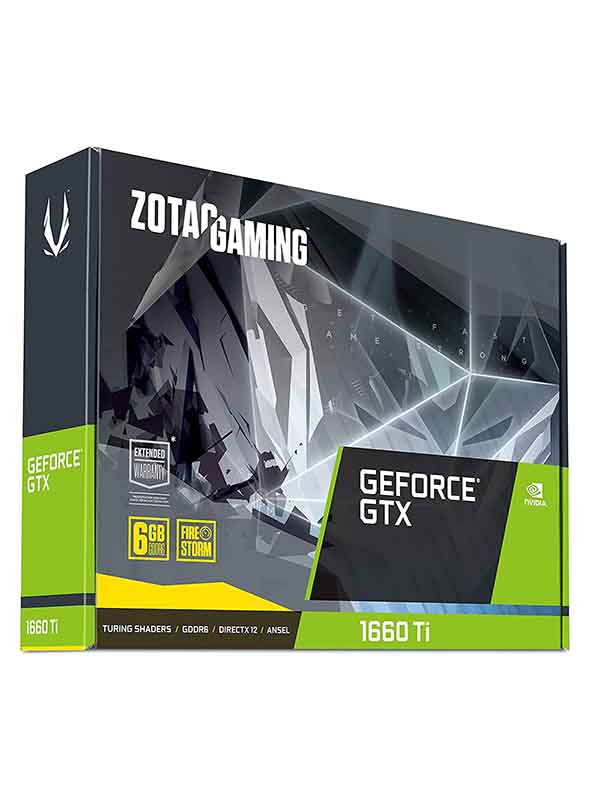 Zotac Gaming GeForce GTX 1660 Ti 6GB GDDR6 Twin Fan Gaming Graphics Card - ZT-T16610F-10L