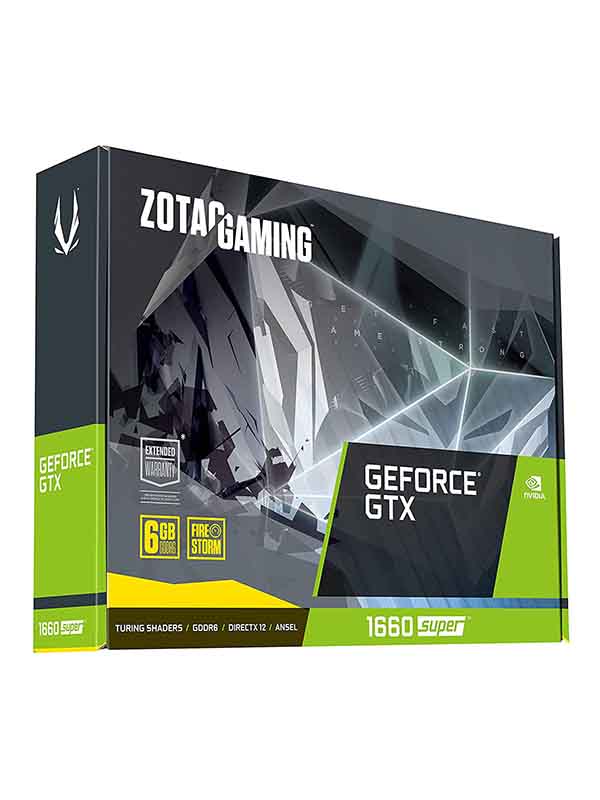 Zotac Gaming GeForce GTX 1660 SUPER Twin Fan 6GB, 192-bit, 1785 MHz Clock Boost Gaming Graphics Card - ZT-T16620F-10L